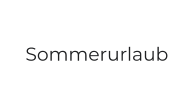 Sommerurlaub