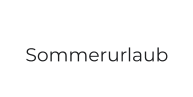 Sommerurlaub
